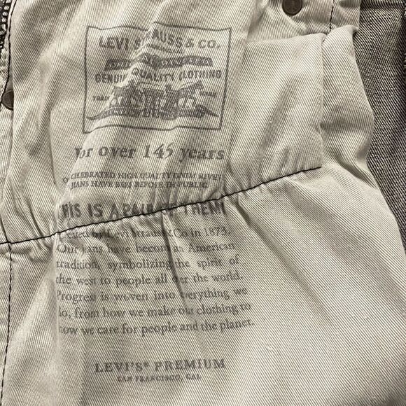 LEVI’S ~ Big E Reproduction ~ 512 Black Denim ~ size 36/34 ~ leather patch - Picture 8 of 12